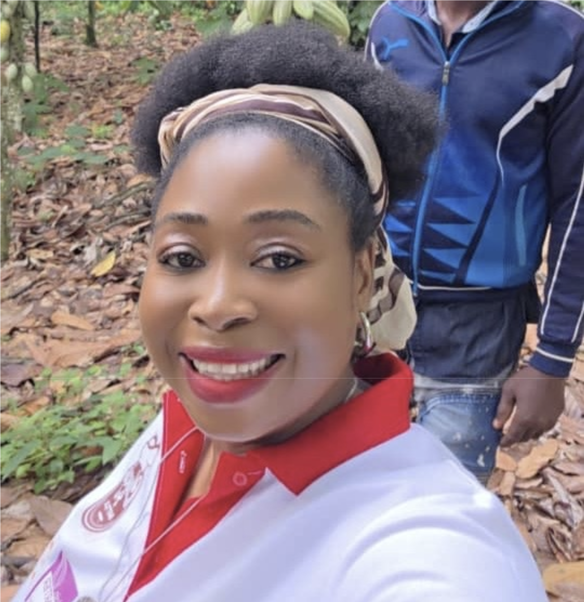 Aristide, coordinatrice TOKCHAM au Cameroun et experte en cacao